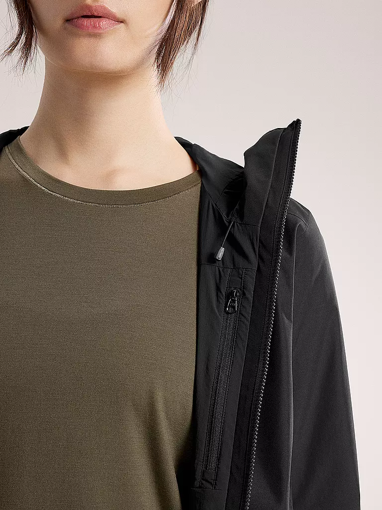 ARCTERYX | Damen Softshelljacke Solano Hoodie | schwarz