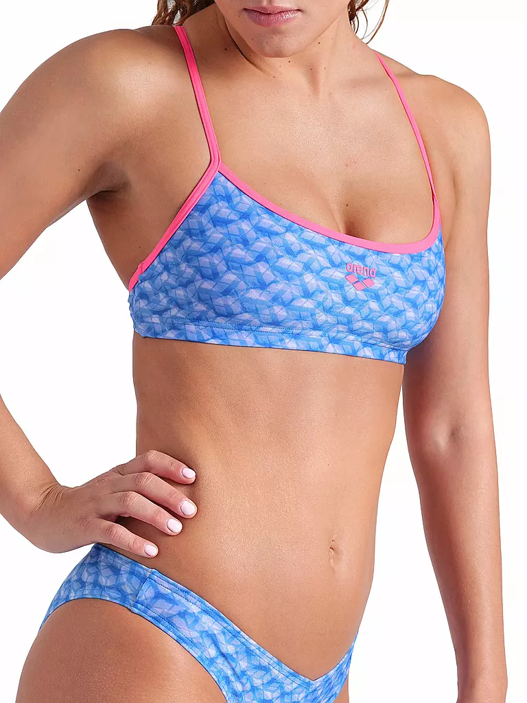 ARENA | Damen Bikini Monogram | blau