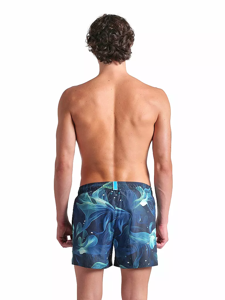 ARENA | Herren Badeshort Water Print Allover Multiprints | dunkelgrün