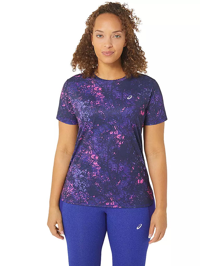 ASICS | Damen Laufshirt All Over Print SS Top | lila