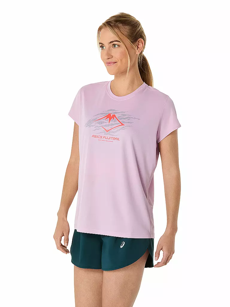 ASICS | Damen Laufshirt Fujitrail Logo SS Top | rosa