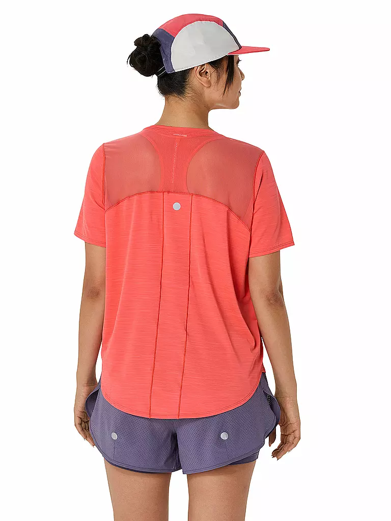 ASICS | Damen Laufshirt Road SS Top | koralle