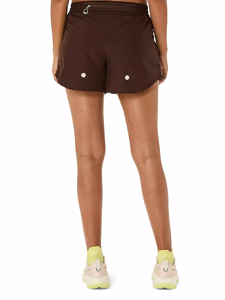 ASICS | Damen Laufshort Nagino Run Adjustable 4inch | braun