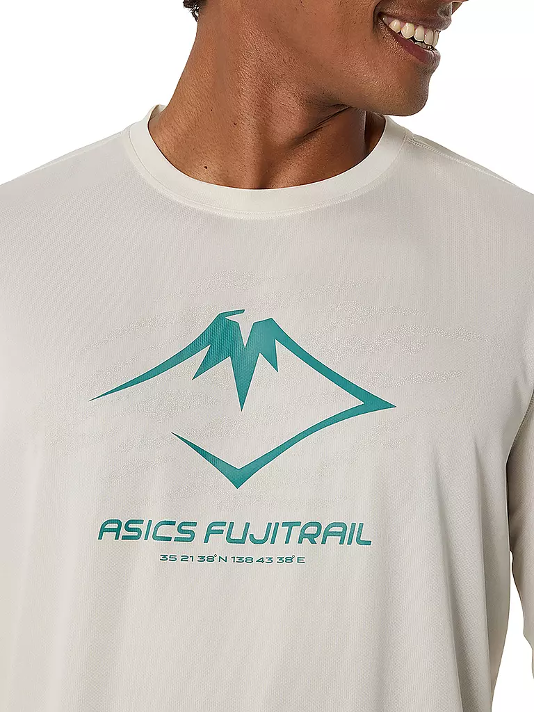 ASICS | Herren Laufshirt Fujitrail Logo LS Top | weiss