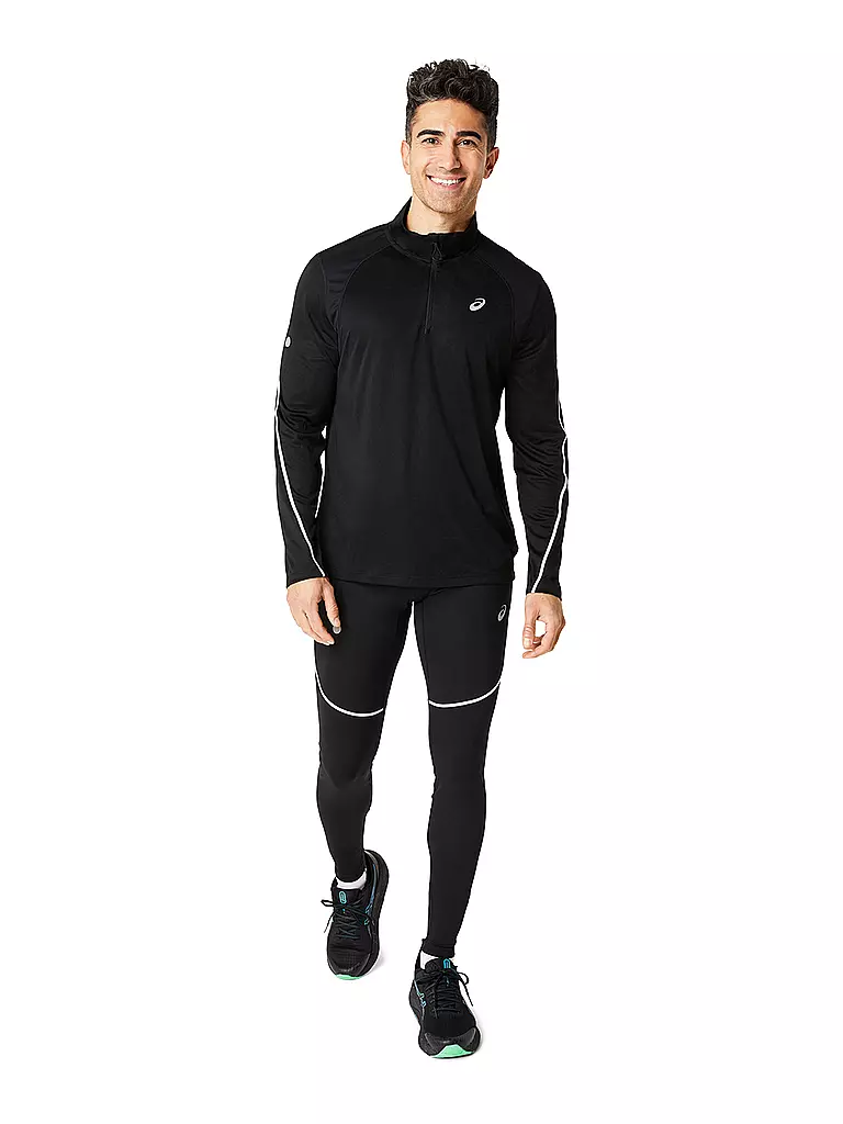 ASICS | Herren Laufshirt Road Lite-Show 1/2 Zip | schwarz