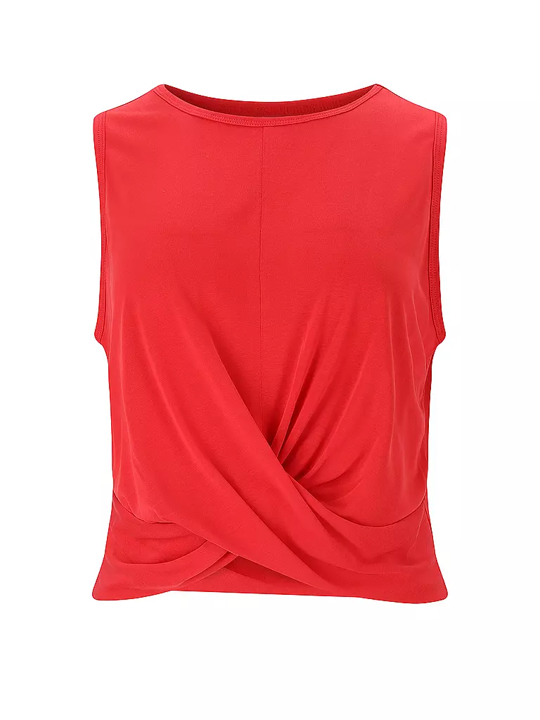 ATHLECIA | Damen Fitnesstank Diamy Crop | rot