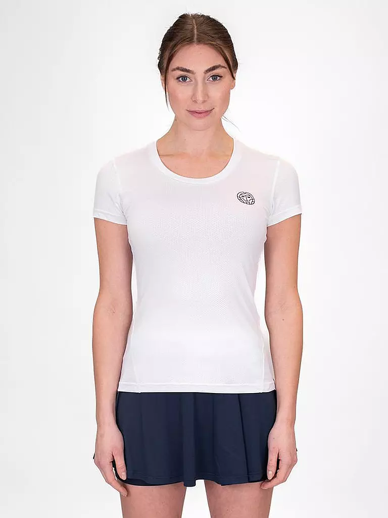 BIDI BADU | Damen Tennisshirt Crew Tee | weiss