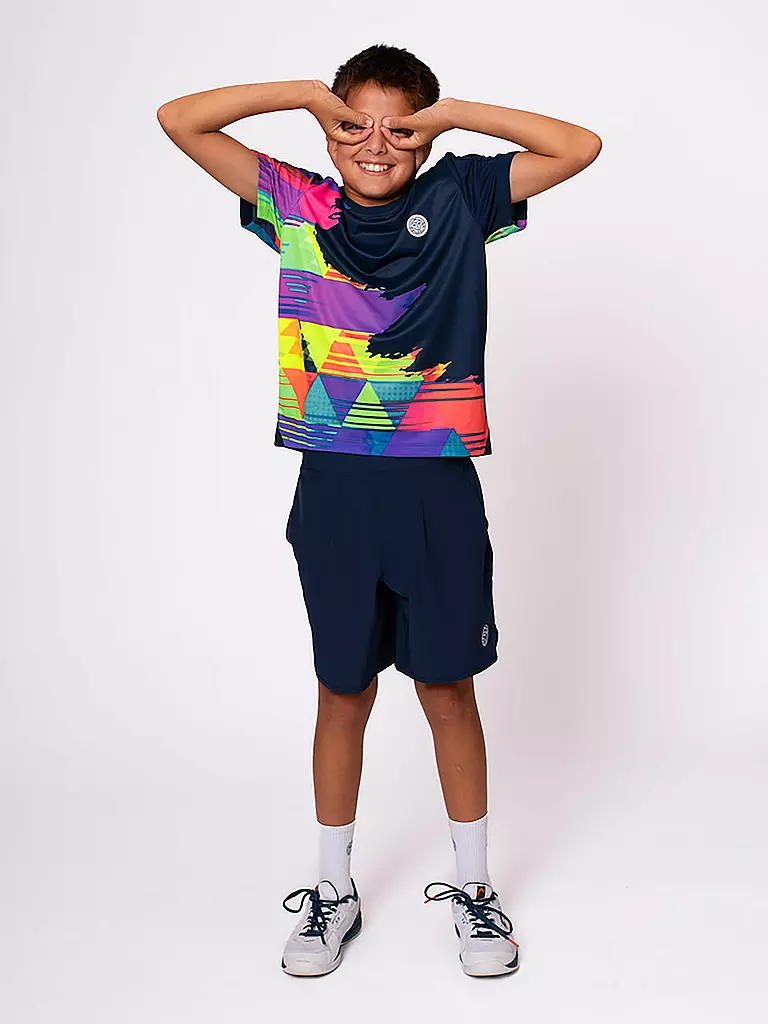 BIDI BADU | Jungen Tennisshirt Kaleido | dunkelblau