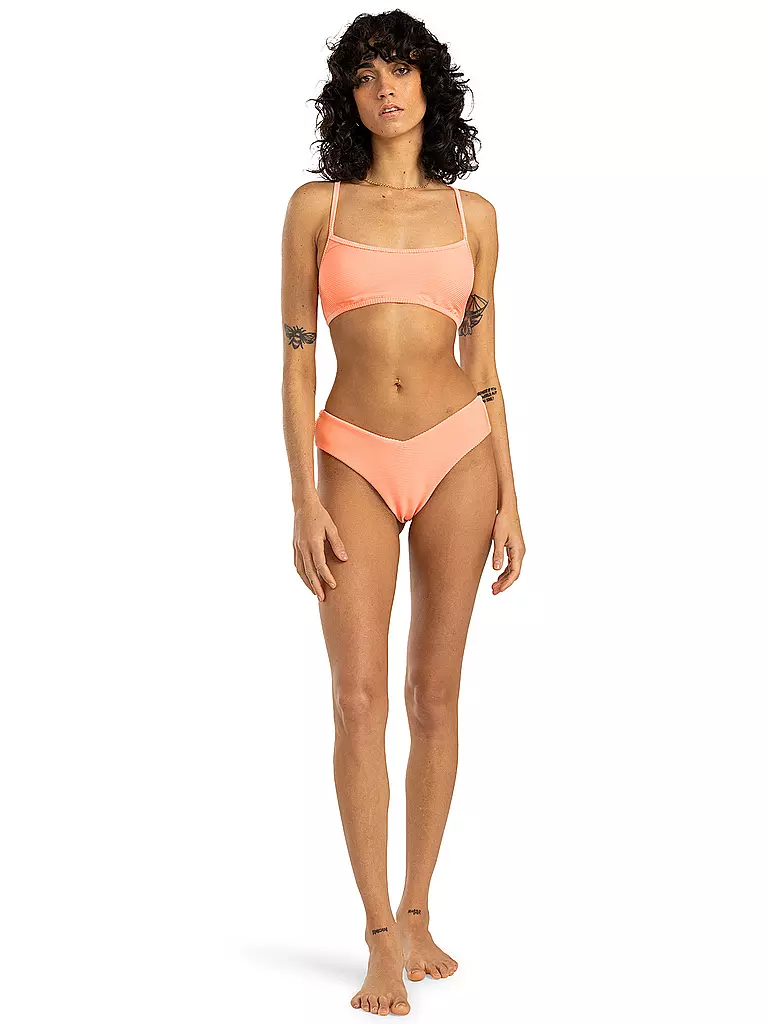 BILLABONG | Damen Bikinioberteil Tanlines Lace Up | orange