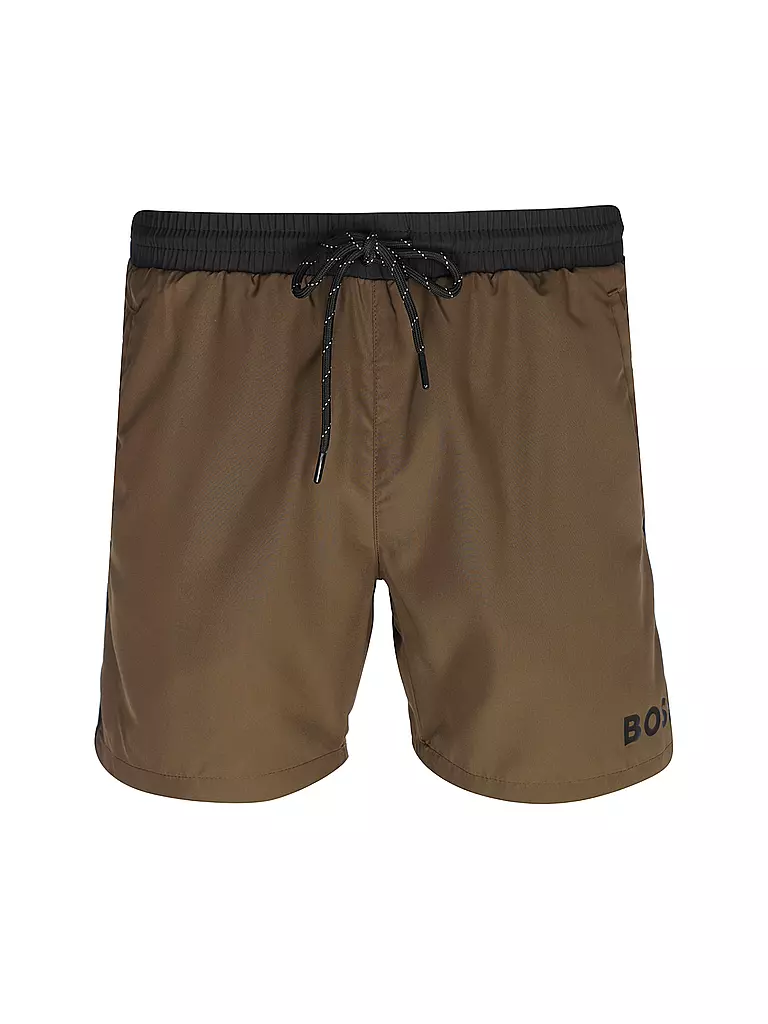 BOSS | Herren Badeshort Starfish | olive