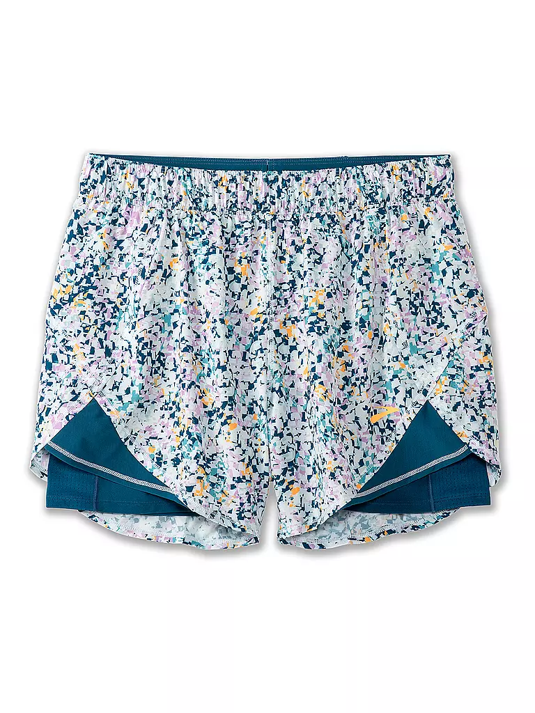 BROOKS | Damen 2in1 Laufshort Chaser Print 5" | bunt