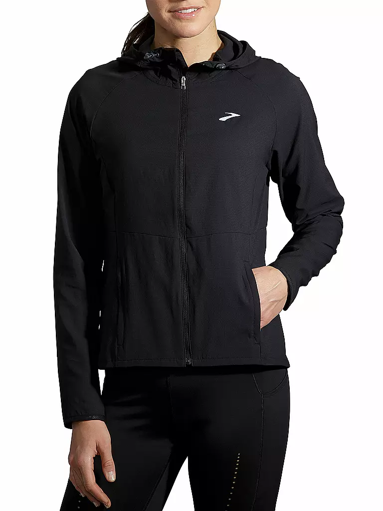 BROOKS | Damen Laufjacke Canopy | schwarz