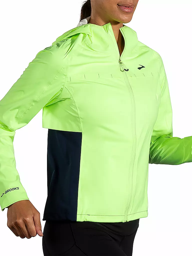 BROOKS | Damen Laufjacke High Point Waterproof | grün