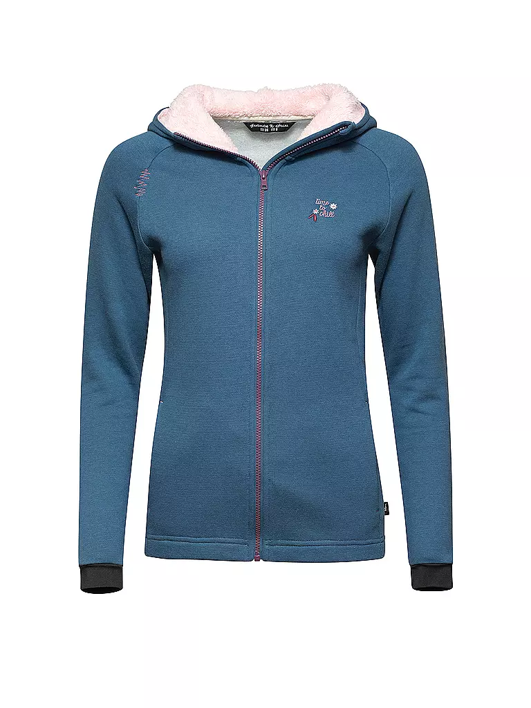 CHILLAZ | Damen Fleecejacke Gerntal Hoodie | dunkelblau