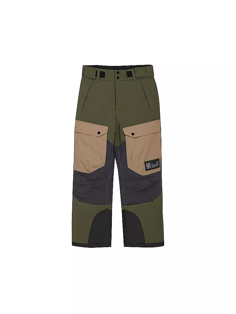 COLOR KIDS | Kinder Skihose Colorblock | olive