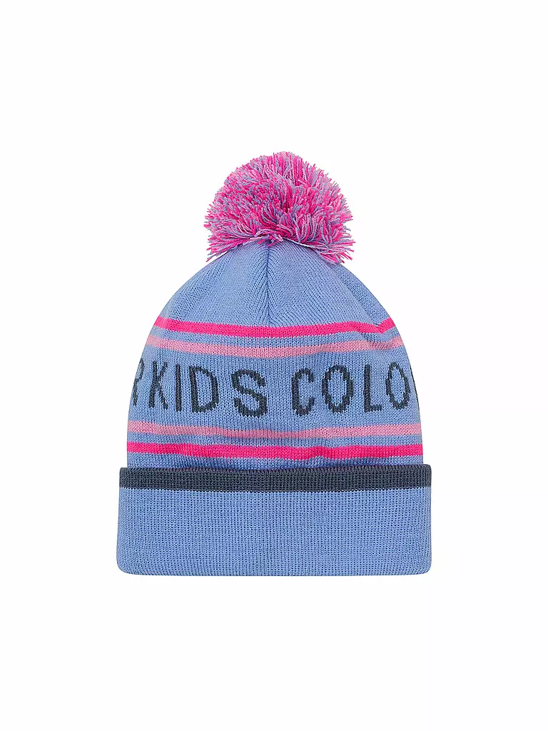 COLOR KIDS | Mädchen Mütze Logo | blau