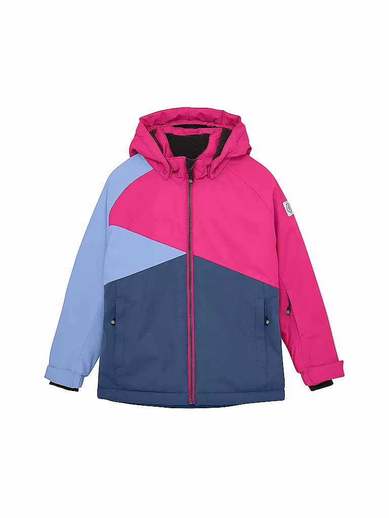 COLOR KIDS | Mädchen Skijacke Colorblock  | pink