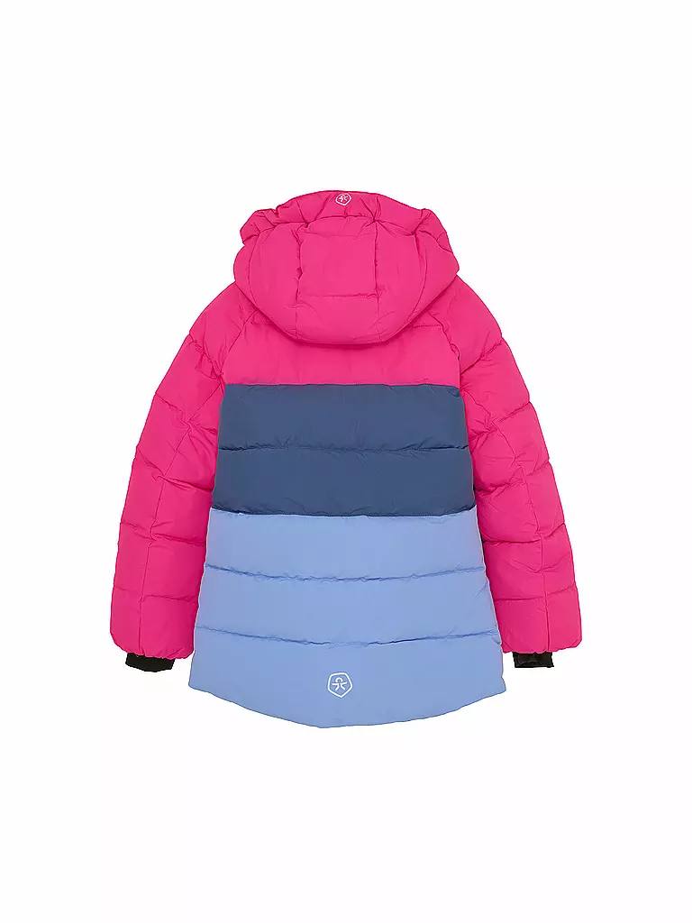 COLOR KIDS | Mädchen Skijacke Colorblock Quilt | pink