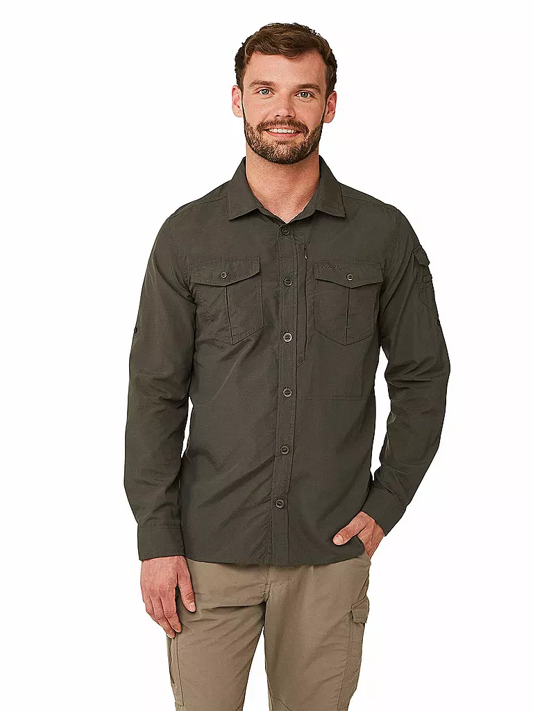 CRAGHOPPERS | Herren Outdoorhemd Adventure NosiLife LS | olive