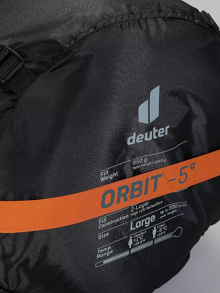 DEUTER | Kunstfaserschlafsack Orbit -5° L | orange