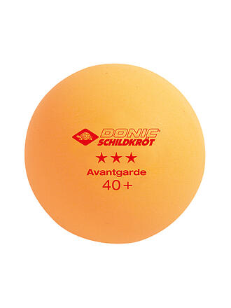 DONIC SCHILDKRÖT | Tischtennisball 3-Stern Avantgarde Poly 40+, 3 Stk. ORANGE