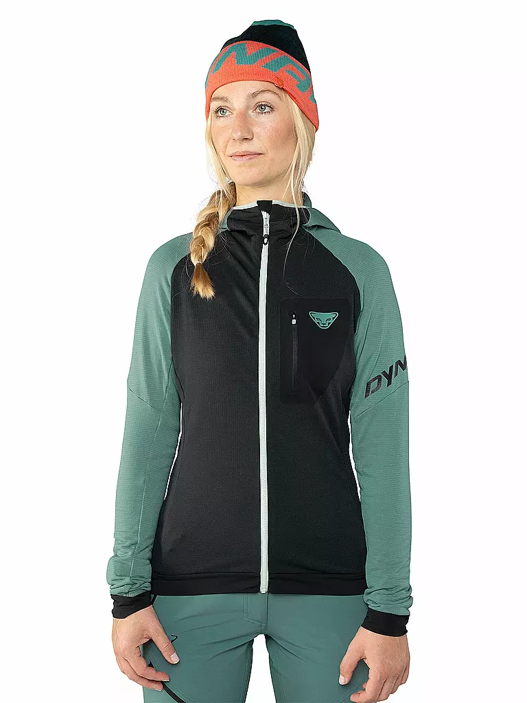 DYNAFIT | Damen Touren Fleecejacke Radical Polartec® Hoodie | schwarz