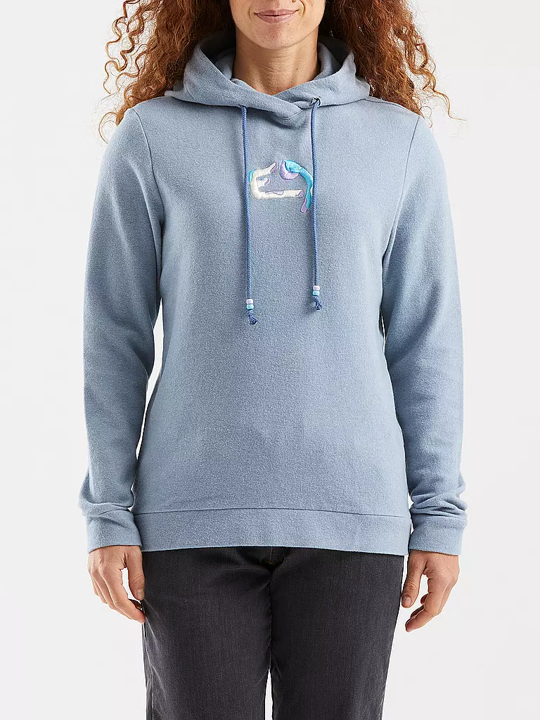 E9 | Damen Kletterhoodie Elvira | hellblau