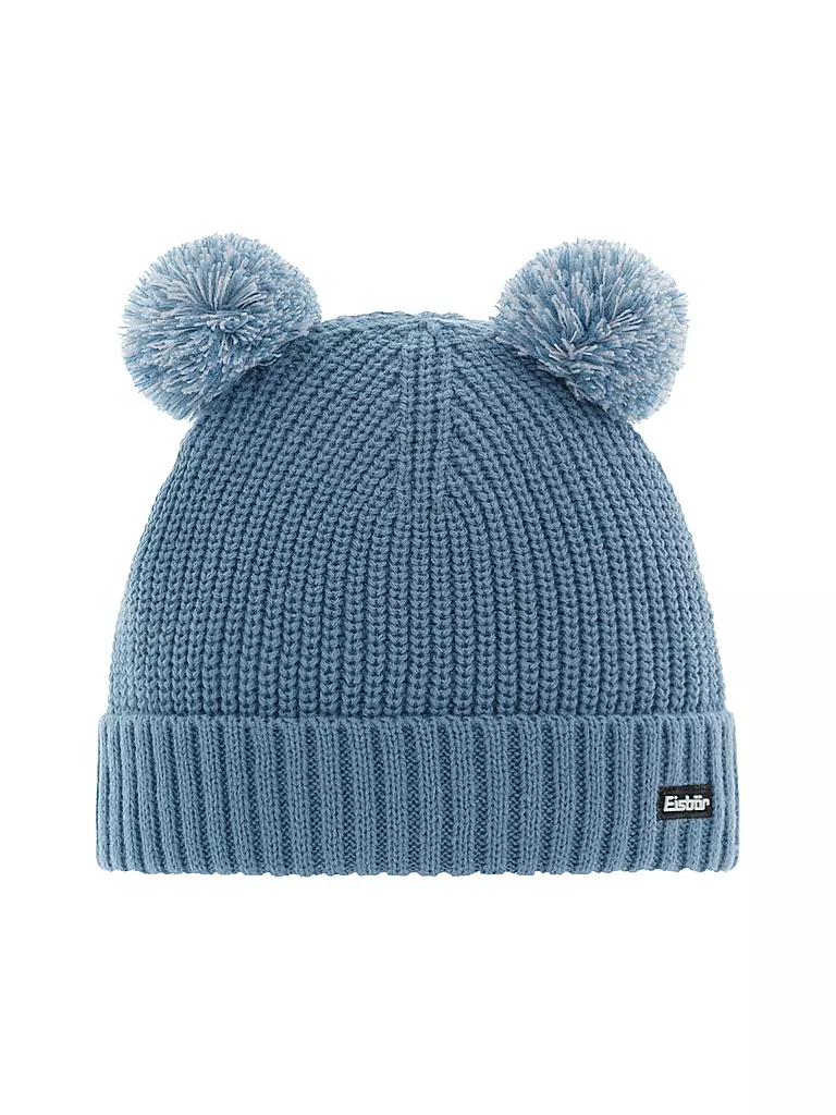 EISBÄR | Mädchen Mütze Ponti Pompon | blau