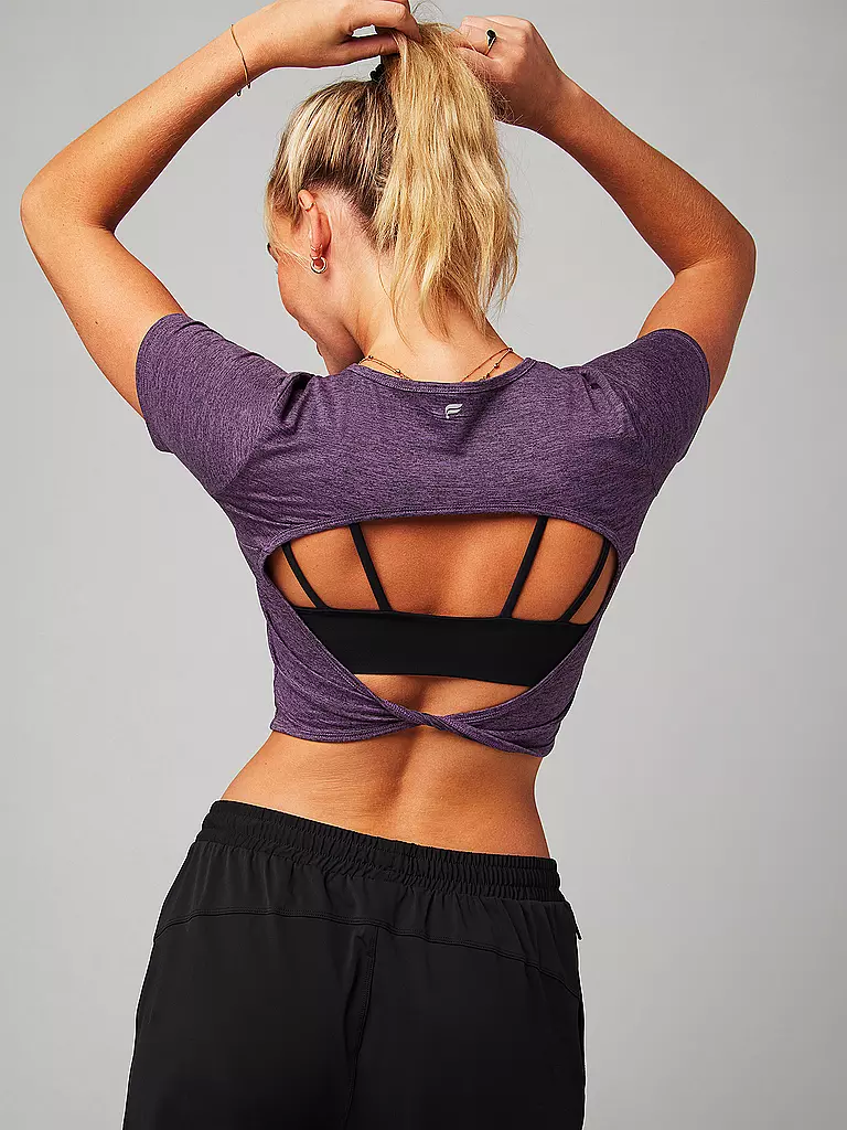 FABLETICS | Damen Fitnessshirt Dry-Flex Twist | schwarz