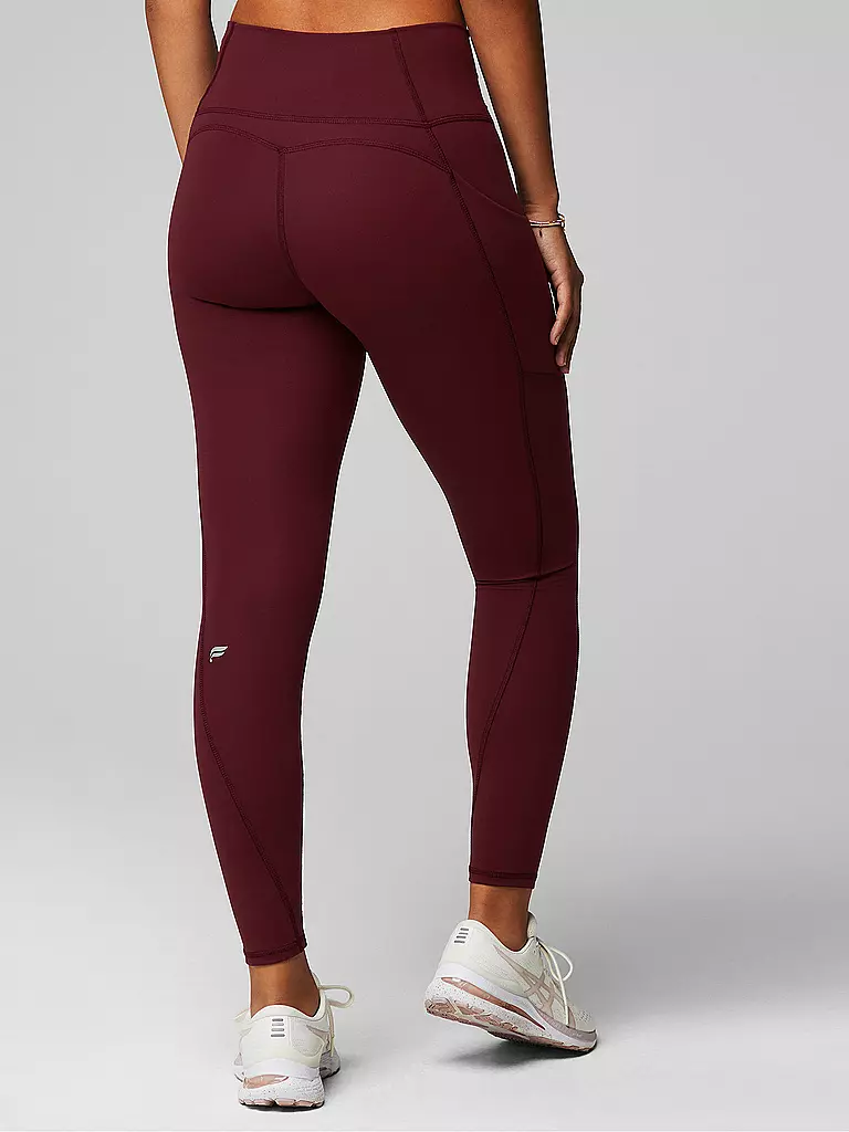 FABLETICS | Damen Fitnesstight Oasis PureLuxe High-Waist | dunkelrot