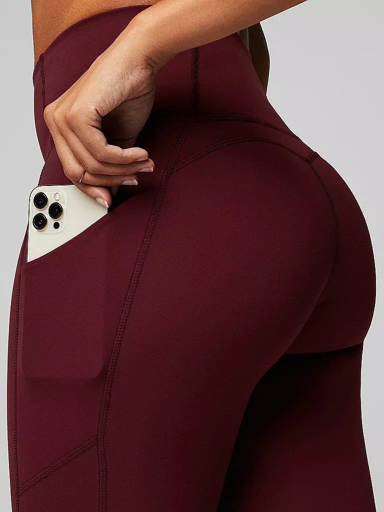 FABLETICS | Damen Fitnesstight Oasis PureLuxe High-Waist | dunkelrot