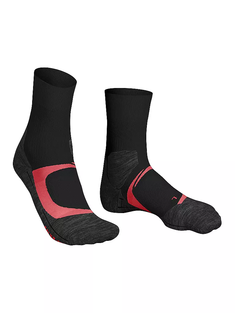 FALKE | Damen Laufsocken RU Trail Grip | schwarz