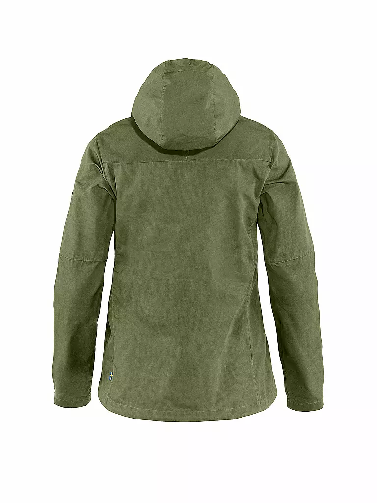 FJÄLLRÄVEN | Damen Wanderjacke Stina G-1000 Hoodie | olive