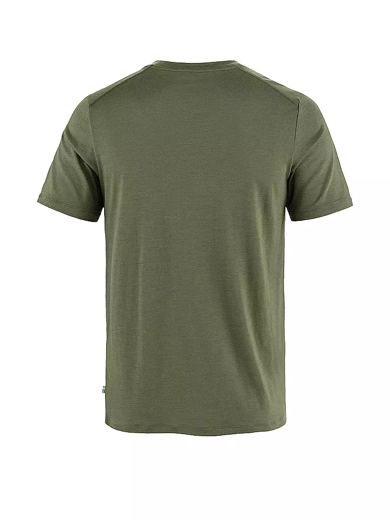 FJÄLLRÄVEN | Herren Funktionsshirt Abisko Wool Classic | olive