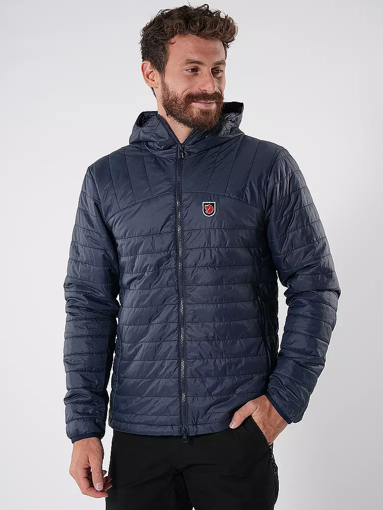 FJÄLLRÄVEN | Herren Isojacke Expedition X-Lätt Hoodie | dunkelblau