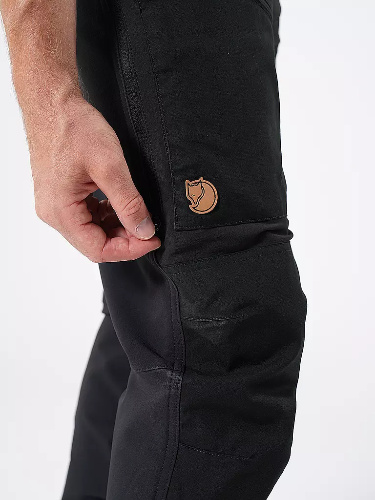 FJÄLLRÄVEN | Herren Softshellhose KEB Agile Winter | schwarz