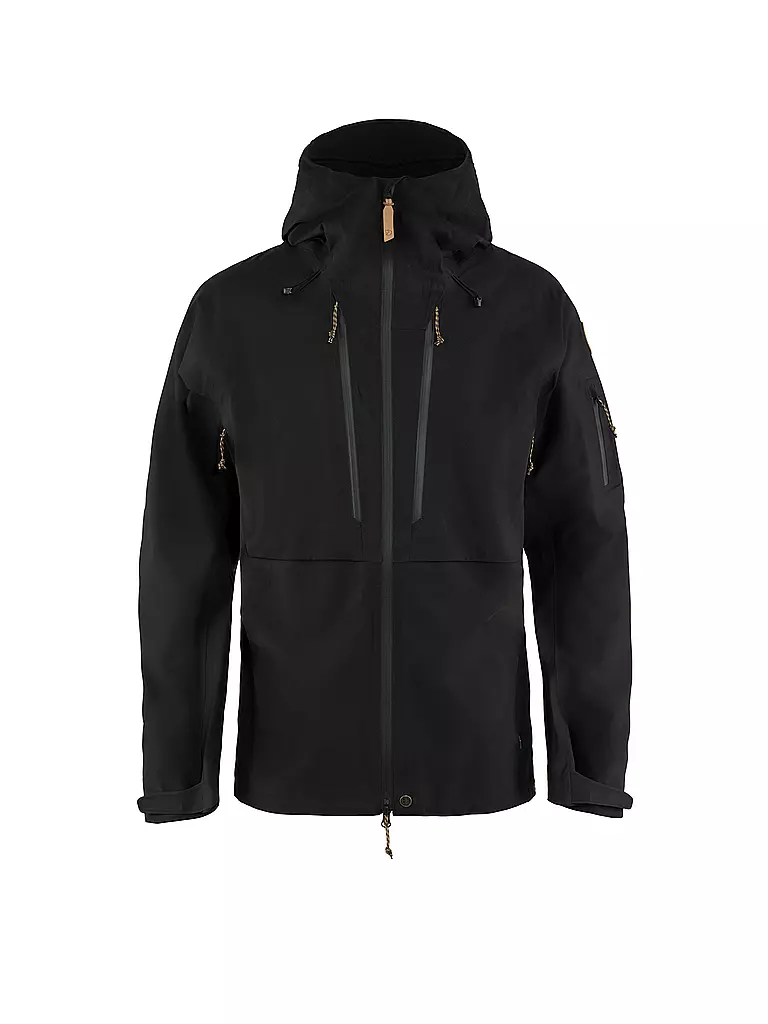 FJÄLLRÄVEN | Herren Wanderjacke Keb Eco Shell 3L Hoodie | schwarz