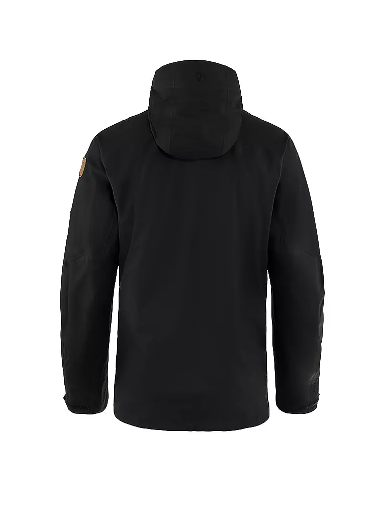 FJÄLLRÄVEN | Herren Wanderjacke Keb Eco Shell 3L Hoodie | schwarz