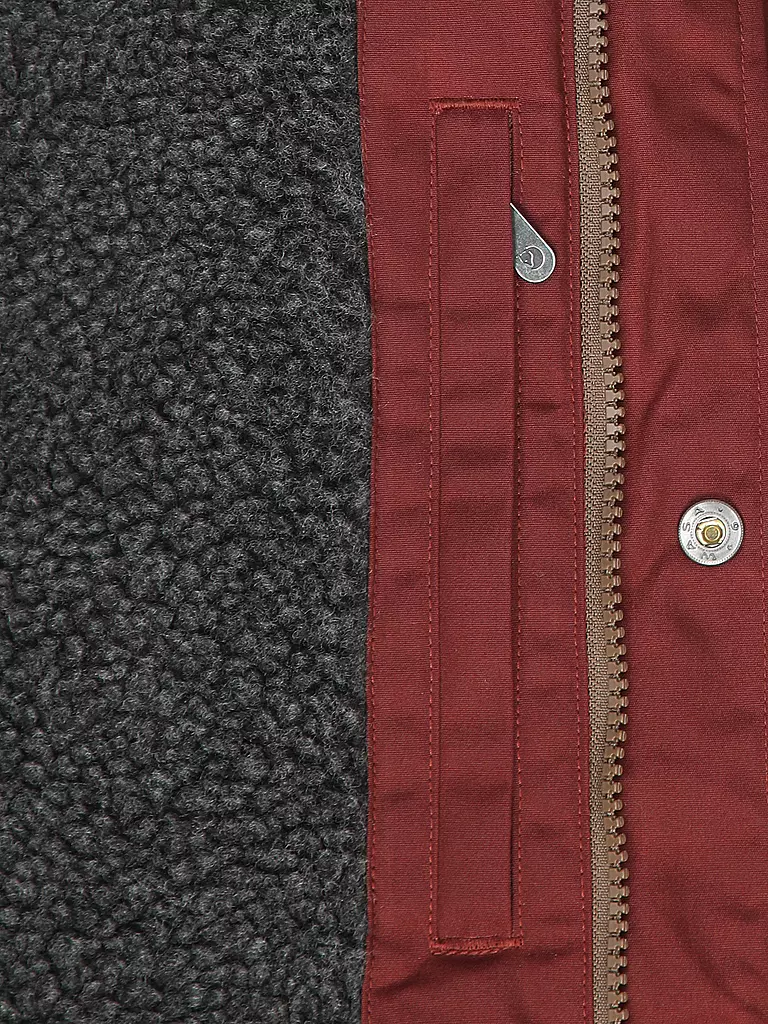 FJÄLLRÄVEN | Herren Winterparka Greenland Winter G1000 Hoodie | dunkelrot