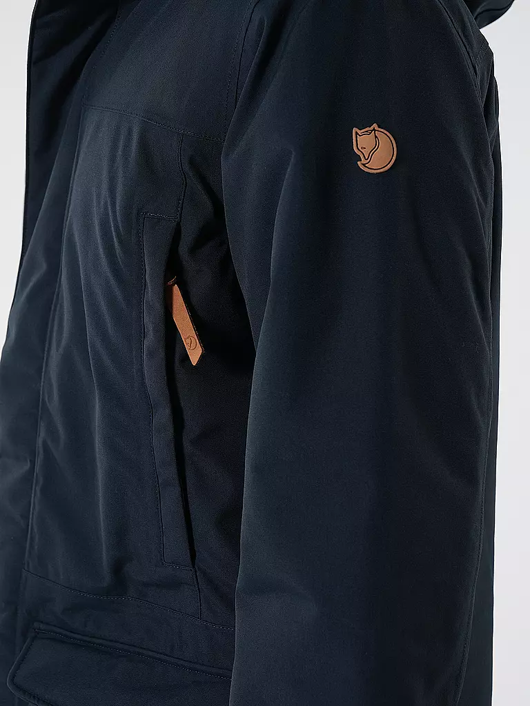 FJÄLLRÄVEN | Herren Winterparka Nuuk Lite Hoodie | dunkelblau