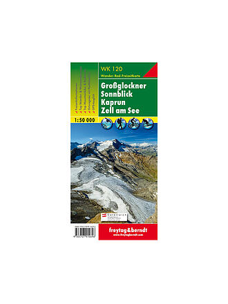 FREYTAG & BERNDT | WK 120 Großglockner - Sonnblick - Kaprun - Zell am See Wanderkarte 1:50.000