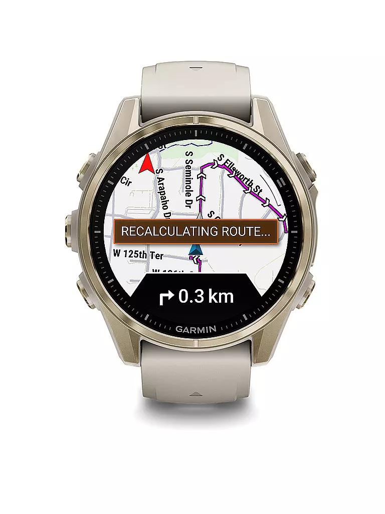 GARMIN |  GPS-Multisport-Smartwatch Fenix 8 Amoled Sapphire  43mm | beige