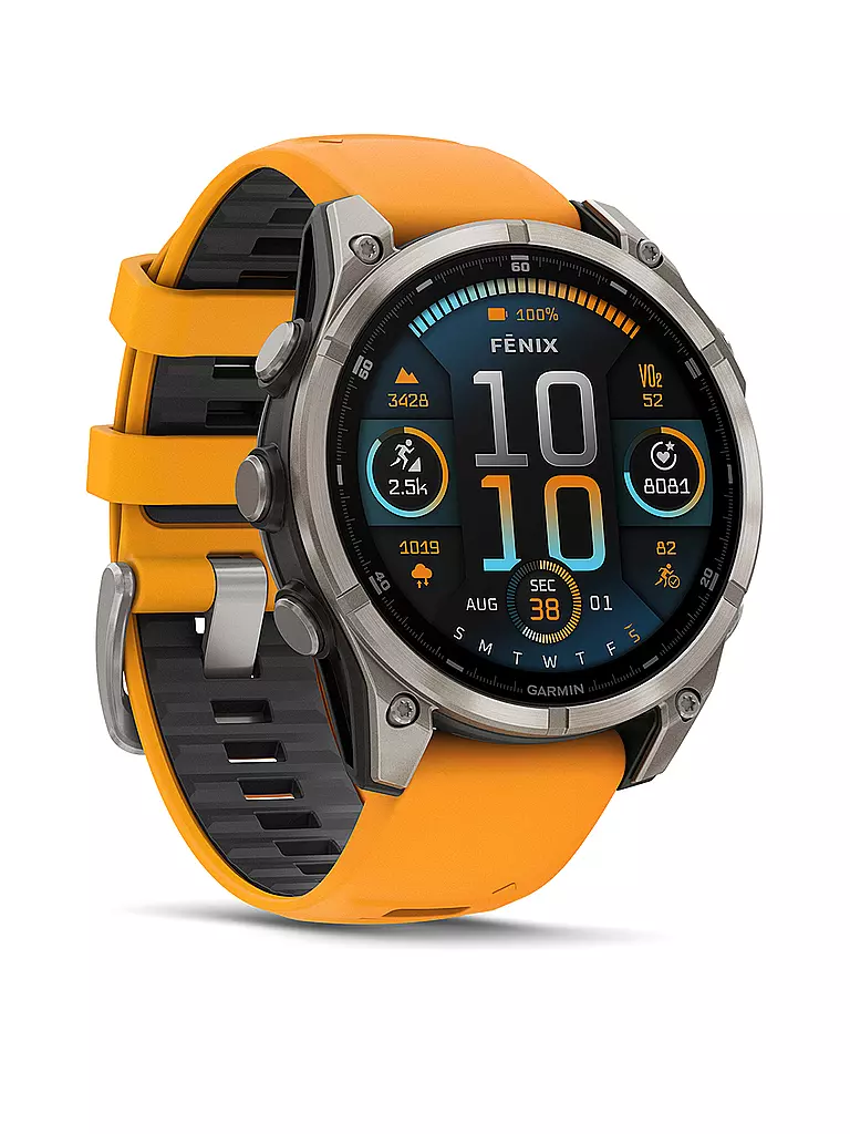 GARMIN |  GPS-Multisport-Smartwatch Fenix 8 Amoled Sapphire  47mm | grau