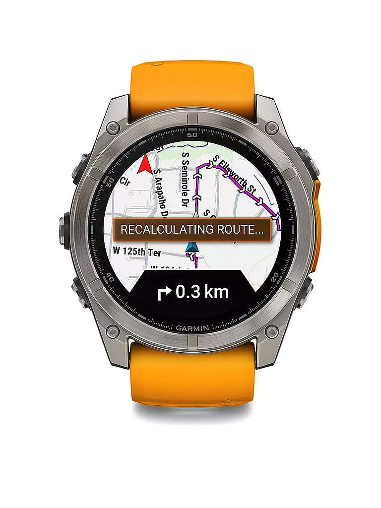 GARMIN |  GPS-Multisport-Smartwatch Fenix 8 Amoled Sapphire  51mm | orange