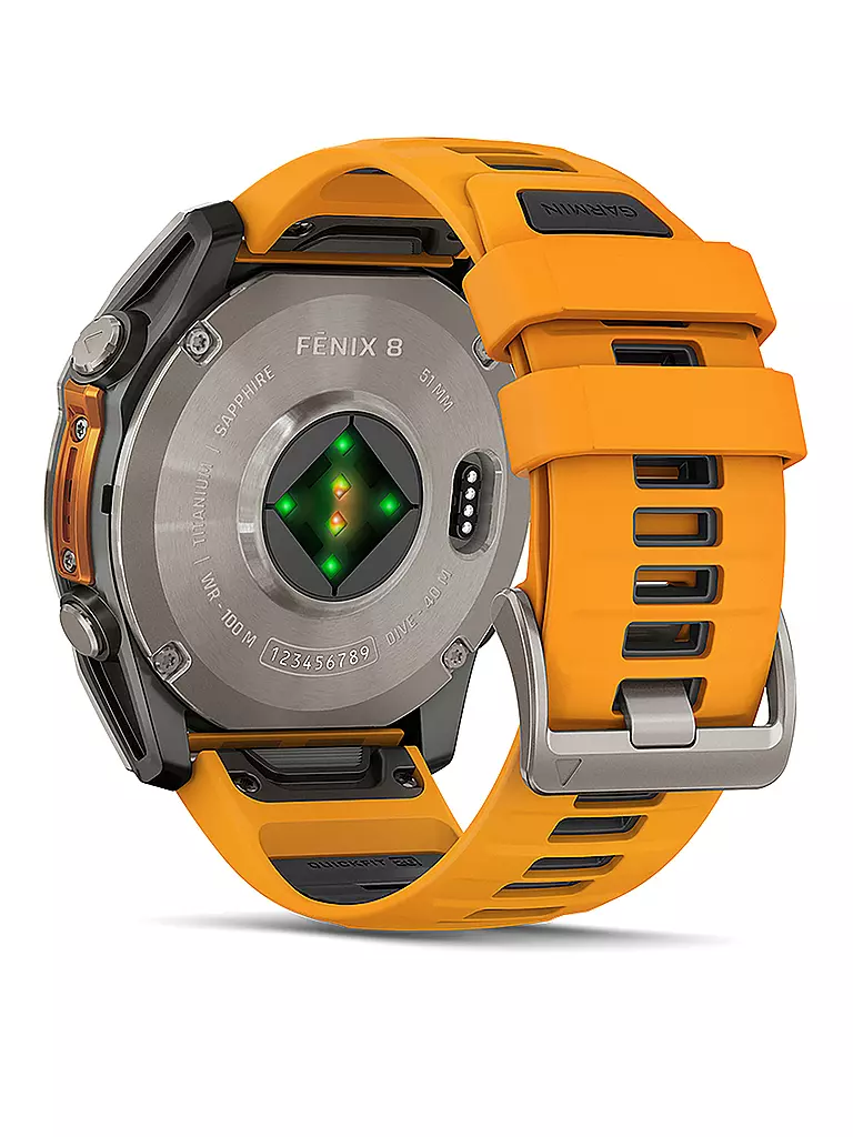 GARMIN |  GPS-Multisport-Smartwatch Fenix 8 Amoled Sapphire  51mm | grau