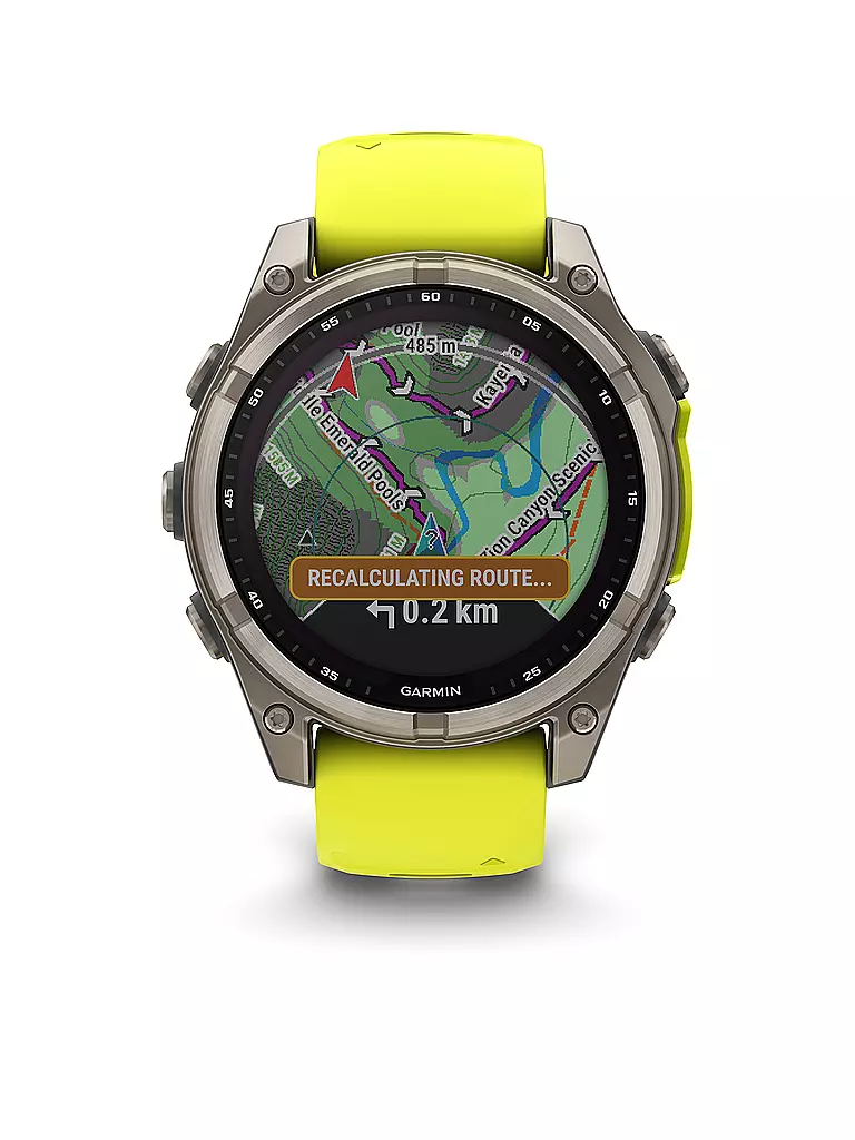 GARMIN |  GPS-Multisport-Smartwatch Fenix 8 Solar Sapphire  47mm | orange