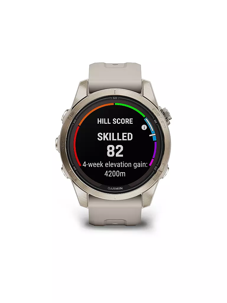 GARMIN | GPS-Multisport-Smartwatch Fenix 7S Pro Sapphire Solar | beige