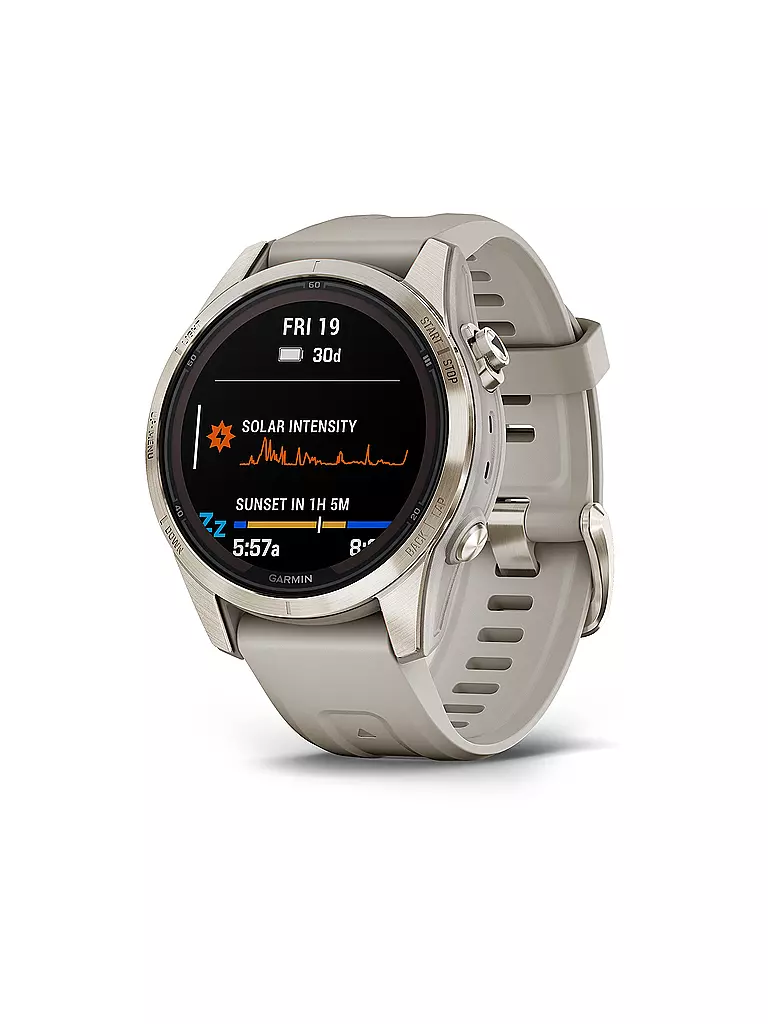 GARMIN | GPS-Multisport-Smartwatch Fenix 7S Pro Sapphire Solar | beige