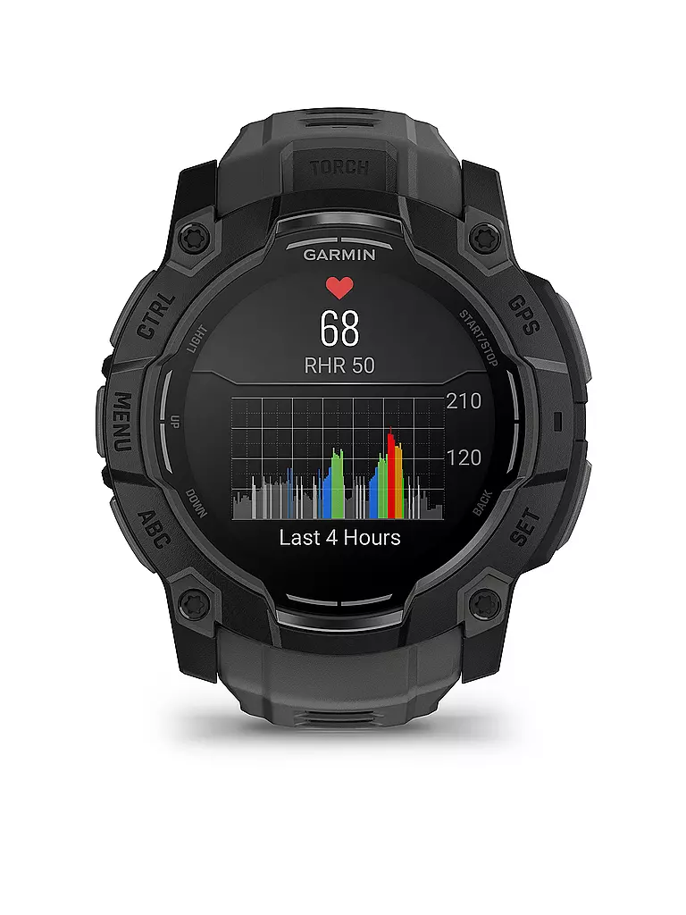 GARMIN | GPS-Multisport-Smartwatch Instinct® 3 50mm Amoled | schwarz