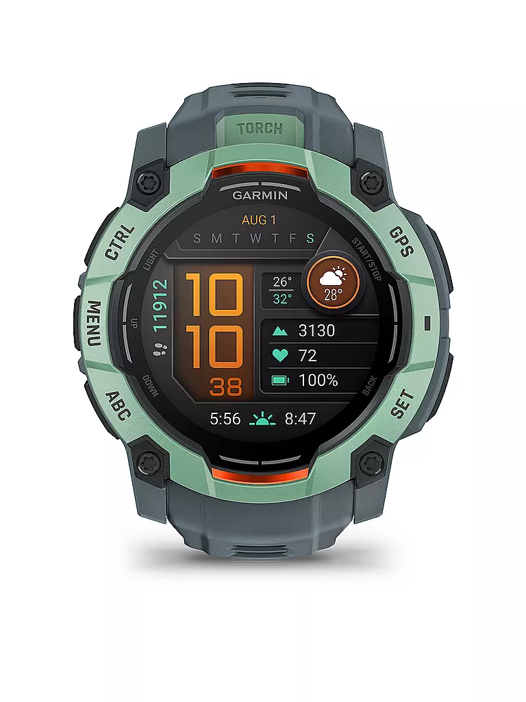 GARMIN | GPS-Multisport-Smartwatch Instinct® 3 50mm Amoled | hellgrün